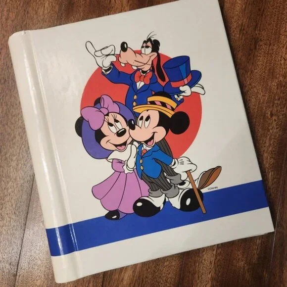 Vintage Disney Photo Album Adhesive Mickey Minnie Goofy Donald Pluto - Picture 2 of 7